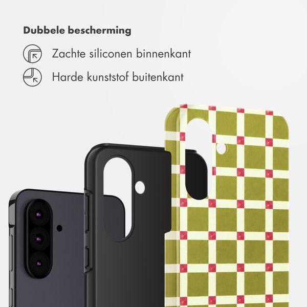 Selencia Vivid Backcover Samsung Galaxy A36 / A56 - Check This Olive