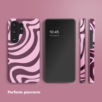 Selencia Vivid Backcover Samsung Galaxy S26 Ultra - Wavy Swirl Pink Plum