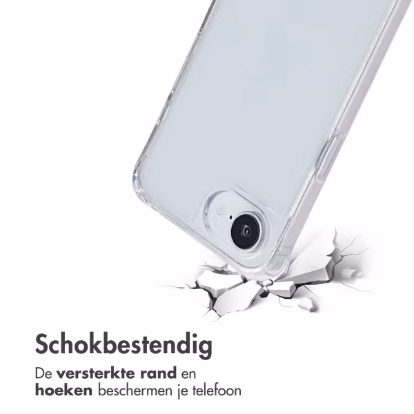 imoshion Backcover met koord + armband Apple iPhone 16e - Parels Hartjes