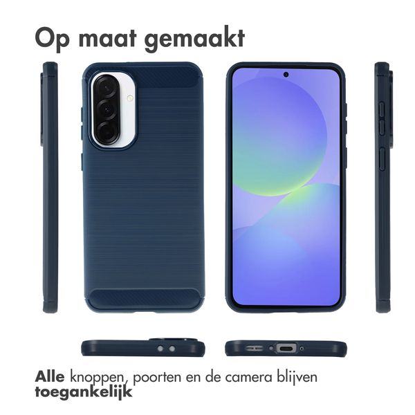 imoshion Brushed Backcover Samsung Galaxy A37 (5G) - Blauw