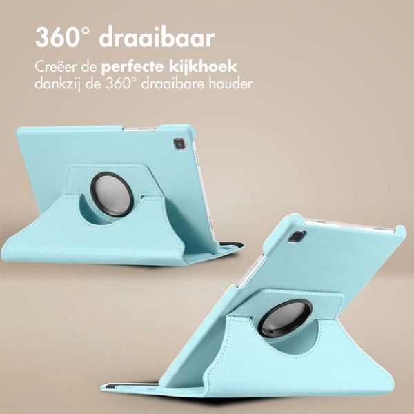 imoshion 360° draaibare Bookcase Samsung Galaxy Tab S6 Lite (2020/2022/2024) - Lichtblauw