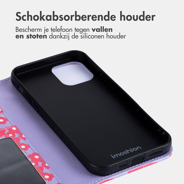 imoshion Design Bookcase Apple iPhone 12 (Pro) - Dusty Rose Blossoms