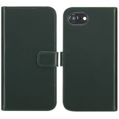 Selencia Genuine Leather Book Case Apple iPhone 17e / 16e - Green