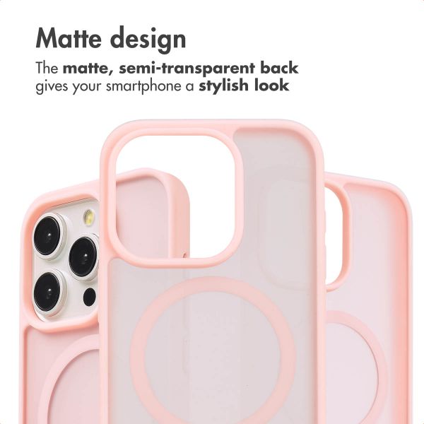 imoshion Colour Guard Back Cover with MagSafe Apple iPhone 15 Pro - Light Pink