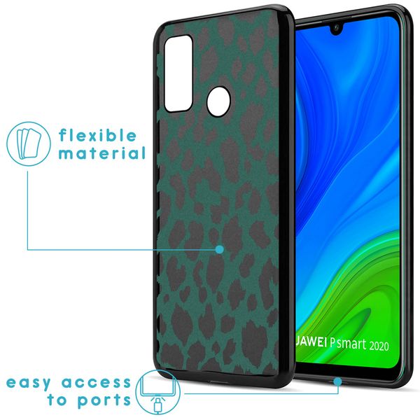 imoshion Design hoesje Huawei P Smart (2020) - Luipaard - Groen