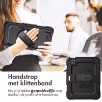 Accezz Rugged Backcover met schouderstrap Apple iPad Air 5 (2022) / Air 4 (2020) - Zwart