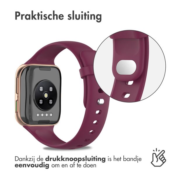 imoshion Siliconen Sport bandje Oppo Watch 46 mm - Bordeaux