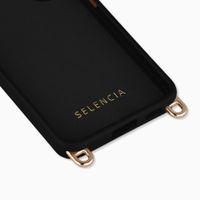 Selencia Rivièra MagSafe Backcover met afneembare haakjes Samsung Galaxy S25 / S24 - Velvet Black