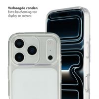 Selencia Backcover met afneembare haakjes Apple iPhone 17 Pro - Transparant