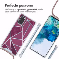 imoshion Design hoesje met koord Samsung Galaxy S20 Plus - Bordeaux Graphic