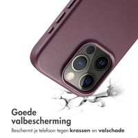 Accezz MagSafe Leather Backcover Apple iPhone 15 Pro - Heath Purple