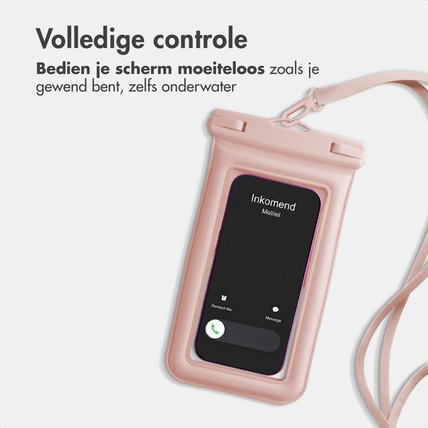 imoshion Floating Waterproof Pouch - Universeel waterdicht telefoonhoesje - Roze