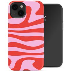 Selencia Vivid Backcover met MagSafe Apple iPhone 14 - Dream Swirl Pink