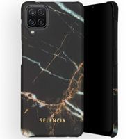 Selencia Maya Fashion Backcover Samsung Galaxy A12 - Marble Black