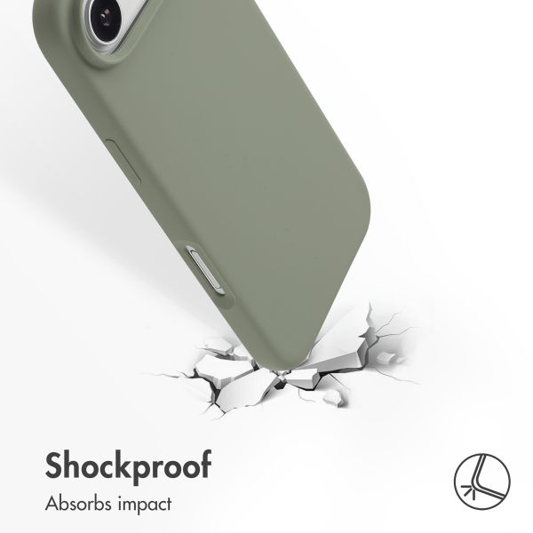 Accezz Liquid Silicone Back Cover with MagSafe Apple iPhone Air - Cooper Green