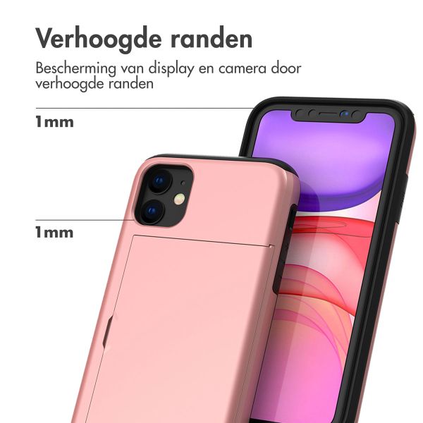 imoshion Backcover met pasjeshouder Apple iPhone 11 - Rosé Goud