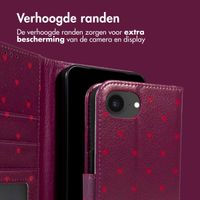 imoshion Design Bookcase Apple iPhone 16e - Crush Check Coral Dust