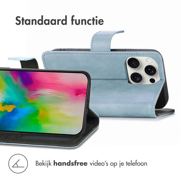 imoshion Luxe Bookcase Apple iPhone 16 Pro - Air Blue