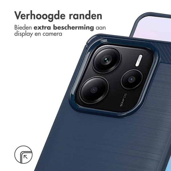 imoshion Brushed Backcover Xiaomi Redmi Note 14 (5G) - Donkerblauw