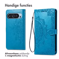 imoshion Mandala Bookcase Google Pixel 9 / 9 Pro - Turquoise