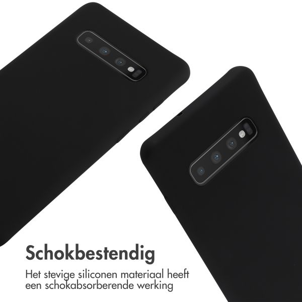 imoshion Siliconen hoesje met koord Samsung Galaxy S10 Plus - Zwart