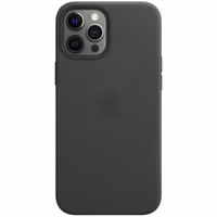 Apple Leather Backcover MagSafe Apple iPhone 12 Pro Max - Black
