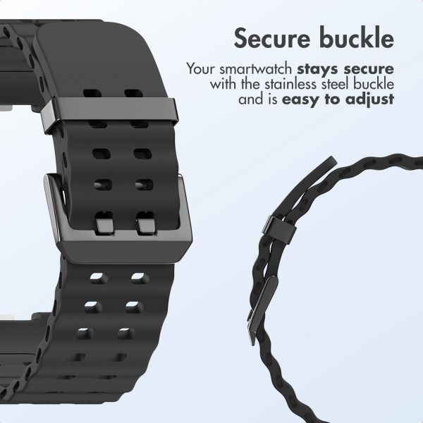 imoshion Ocean Silicone Band Samsung Galaxy Watch 9 (40/44mm) / Watch 8 (40/44mm) / Classic (46mm) - Black