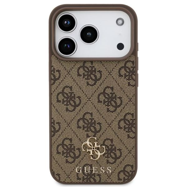 Guess 4G Metal Logo Backcover MagSafe Apple iPhone 17 Pro - Bruin