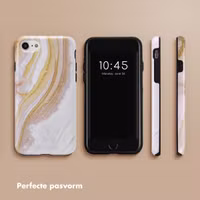 Selencia Vivid Backcover Apple iPhone SE (2022 / 2020) / 8 / 7 / 6(s) - Chic Marble Gold