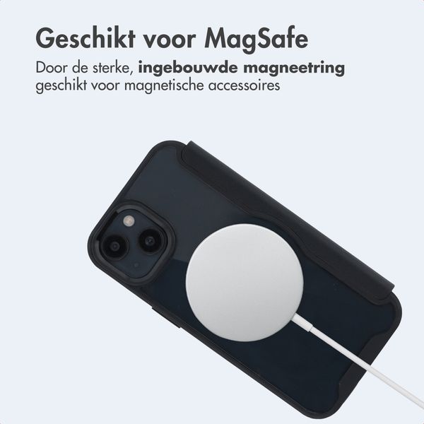 imoshion Transparante Bookcase met MagSafe Apple iPhone 15 - Zwart