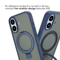 Accezz Ring Stand Backcover met MagSafe iPhone 16 - Blue