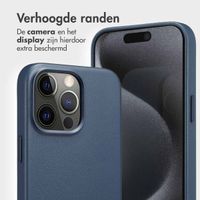 Accezz Leather Bookcase 2-in-1 met MagSafe Apple iPhone 15 Pro Max - Nightfall Blue