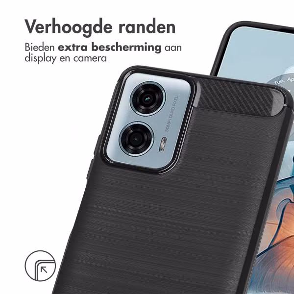 imoshion Brushed Backcover Motorola Moto G04 / G24 - Zwart