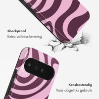 Selencia Vivid Backcover met MagSafe Google Pixel 11 - Wavy Swirl Pink Plum