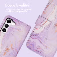 imoshion Design Bookcase Samsung Galaxy S22 - Purple Marble