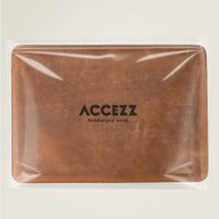 Accezz Leather laptop sleeve 16 inch - Cognac