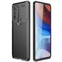 imoshion Carbon Softcase Backcover Motorola Moto G71 - Zwart