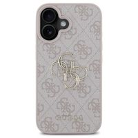 Guess 4G Metal Logo Backcover iPhone 16 - Roze