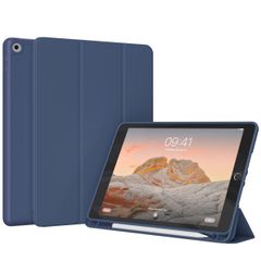 Accezz Smart Silicone Bookcase Apple iPad 9 (2021) 10.2 inch / iPad 8 (2020) 10.2 inch / iPad 7 (2019) 10.2 inch - Donkerblauw