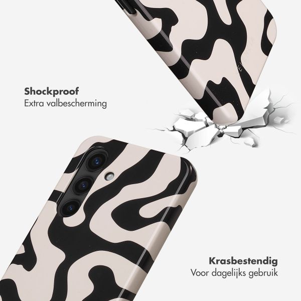 Selencia Vivid Backcover Samsung Galaxy S24 - Art Wave Black