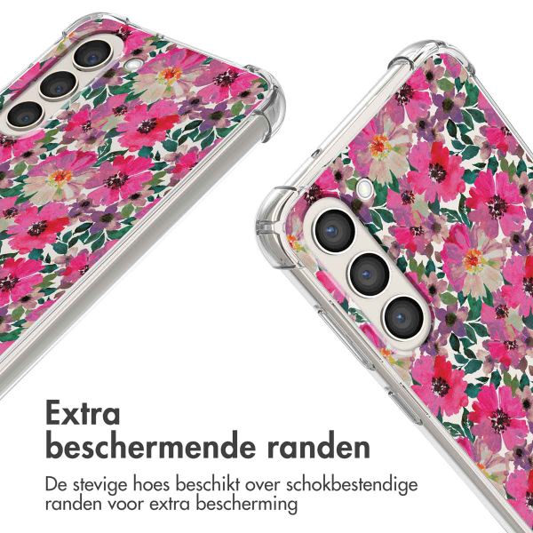 imoshion Design hoesje met koord Samsung Galaxy S23 Plus - Flower Water