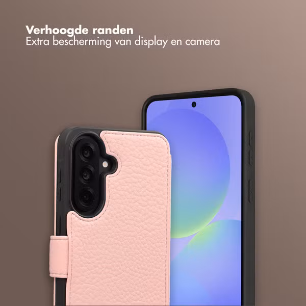 Selencia Riva Bookcase met MagSafe en Koord Samsung Galaxy A37 (5G) - Old Pink