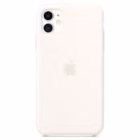 Apple 3 Pack Silicone Backcover + Clearcase iPhone 11 - White + Black + Clear