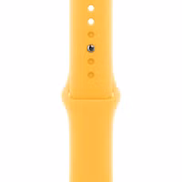 Apple Sport Band Apple Watch Series 1 t/m 9 / SE (38/40/41 mm) | Series 10 / 11 (42 mm) - Maat S/M - Sunshine