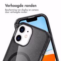 imoshion Sparkle Backcover met MagSafe Apple iPhone 12 (Pro) - Glitter Zwart