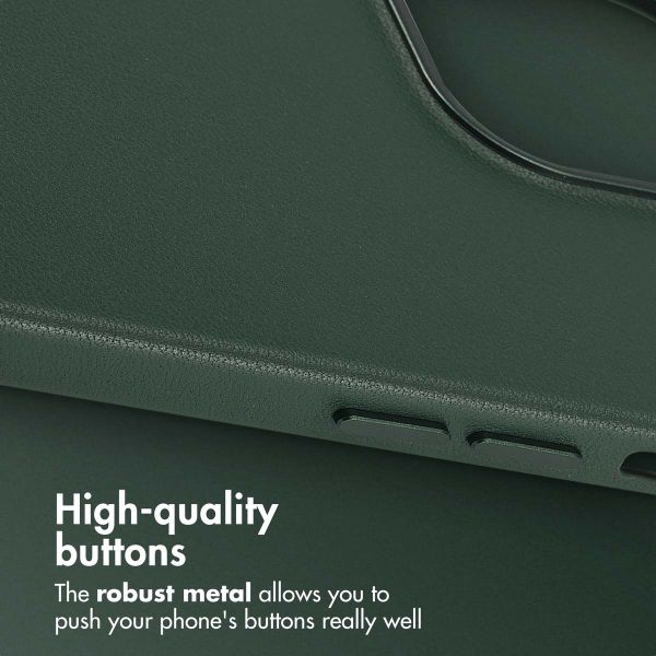 Accezz Leather Back Cover with MagSafe Apple iPhone 13 Pro - Cedar Green