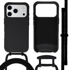 imoshion Color Backcover met afneembaar koord met MagSafe Apple iPhone 17 Pro - Zwart