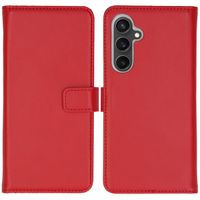 Selencia Echt Lederen Bookcase Samsung Galaxy S23 FE - Rood