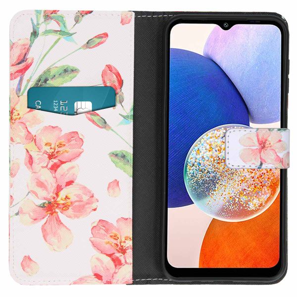 imoshion Design Softcase Bookcase Samsung Galaxy A14 (5G) - Blossom Watercolor