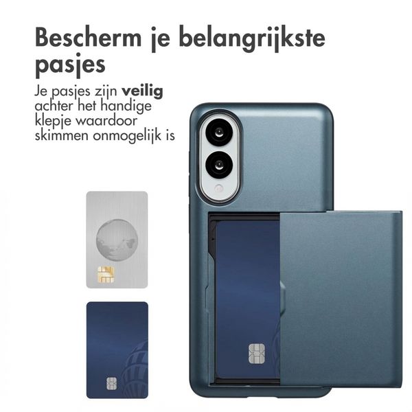 imoshion Backcover met pasjeshouder Samsung Galaxy S25 Edge - Donkerblauw